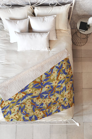 Marta Barragan Camarasa Bohemian meadow Y Fleece Throw Blanket