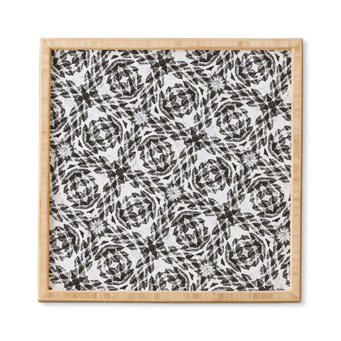 Marta Barragan Camarasa Bohemian mosaic BW 23 Framed Wall Art