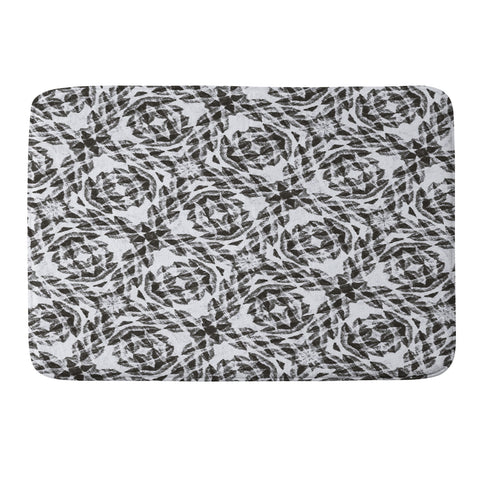 Marta Barragan Camarasa Bohemian mosaic BW 23 Memory Foam Bath Mat