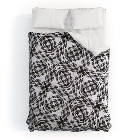 Marta Barragan Camarasa Bohemian mosaic BW 23 Comforter