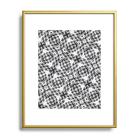 Marta Barragan Camarasa Bohemian mosaic BW 23 Metal Framed Art Print