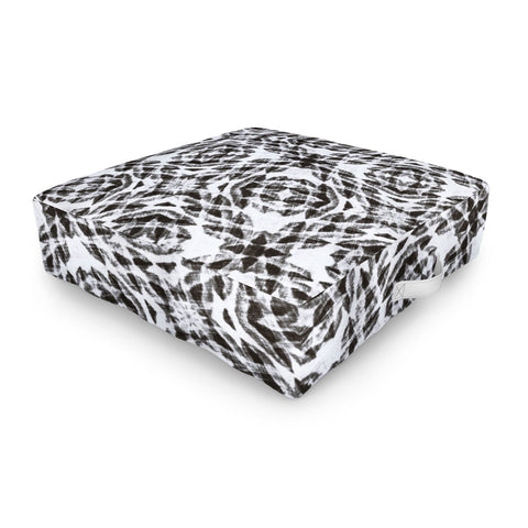 Marta Barragan Camarasa Bohemian mosaic BW 23 Outdoor Floor Cushion