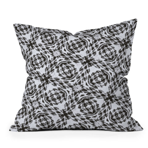 Marta Barragan Camarasa Bohemian mosaic BW 23 Throw Pillow