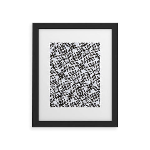 Marta Barragan Camarasa Bohemian mosaic BW 23 Framed Art Print