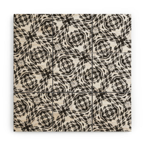 Marta Barragan Camarasa Bohemian mosaic BW 23 Wood Wall Mural