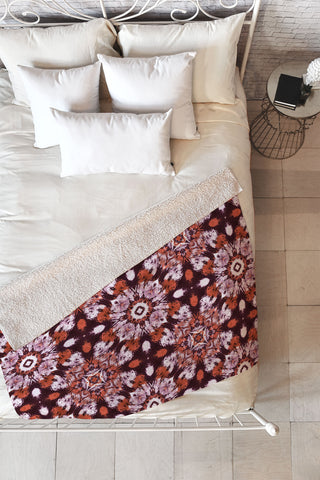 Marta Barragan Camarasa Bohemian style mosaic 3B Fleece Throw Blanket