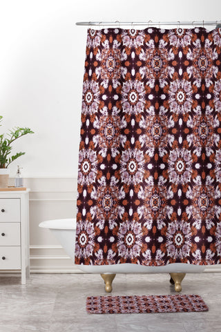 Marta Barragan Camarasa Bohemian style mosaic 3B Shower Curtain And Mat