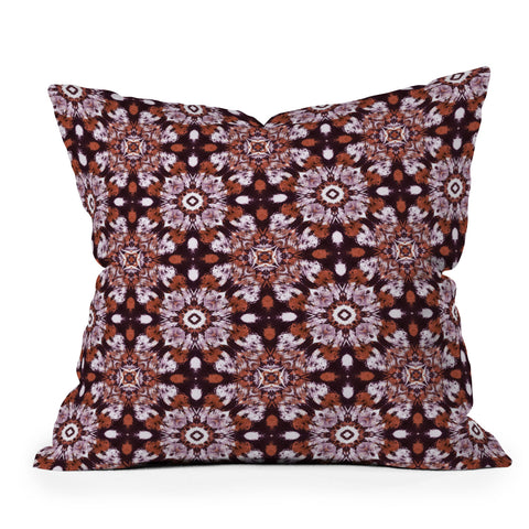 Marta Barragan Camarasa Bohemian style mosaic 3B Outdoor Throw Pillow