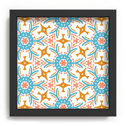 Marta Barragan Camarasa Boho mosaic desert colors N Recessed Framing Square