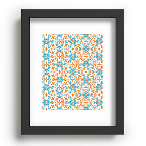 Marta Barragan Camarasa Boho mosaic desert colors N Recessed Framing Rectangle