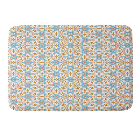 Marta Barragan Camarasa Boho mosaic desert colors N Memory Foam Bath Mat