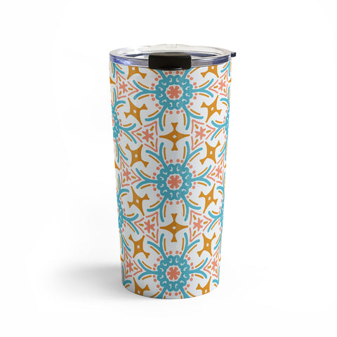 Marta Barragan Camarasa Boho mosaic desert colors N Travel Mug