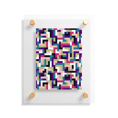 Marta Barragan Camarasa Boho Tetris PTT Floating Acrylic Print