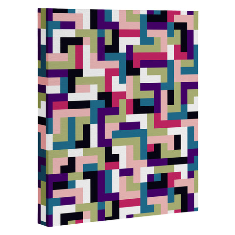 Marta Barragan Camarasa Boho Tetris PTT Art Canvas