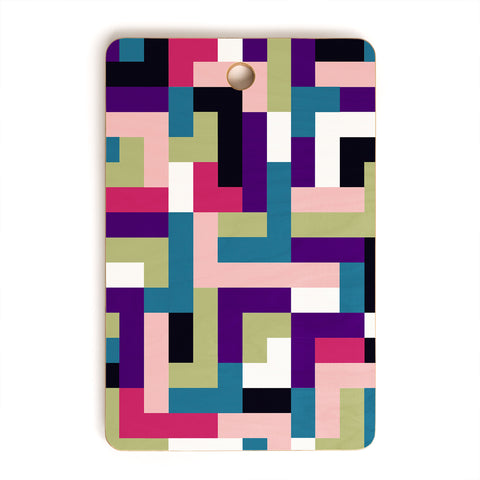 Marta Barragan Camarasa Boho Tetris PTT Cutting Board Rectangle