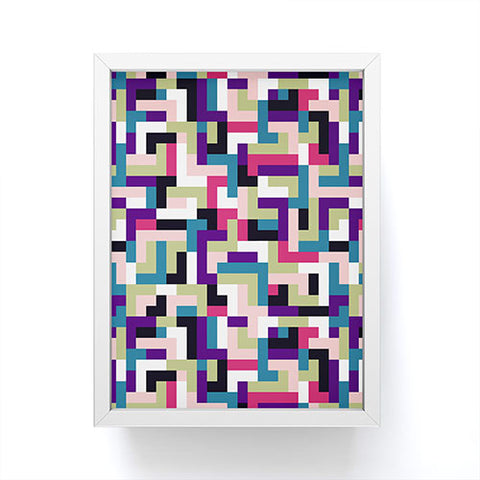 Marta Barragan Camarasa Boho Tetris PTT Framed Mini Art Print