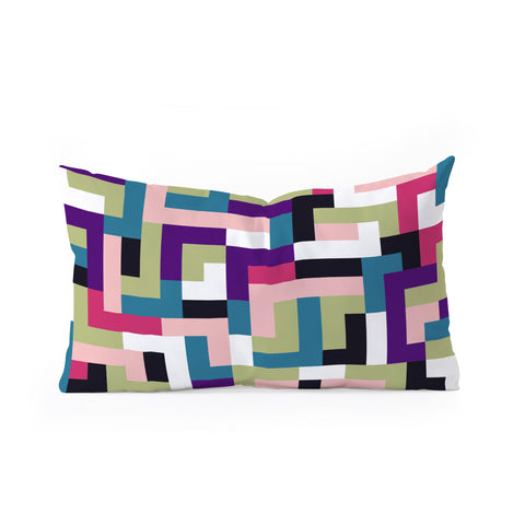 Marta Barragan Camarasa Boho Tetris PTT Oblong Throw Pillow