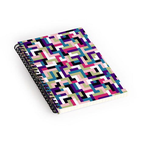 Marta Barragan Camarasa Boho Tetris PTT Spiral Notebook
