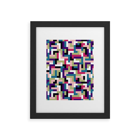 Marta Barragan Camarasa Boho Tetris PTT Framed Art Print