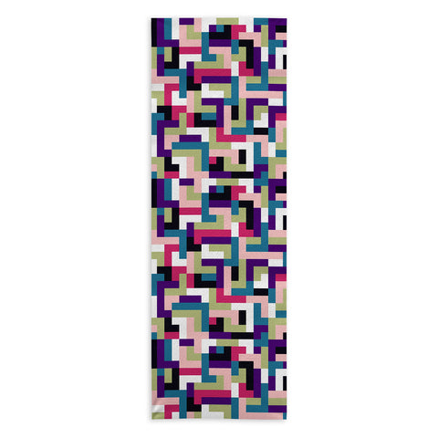 Marta Barragan Camarasa Boho Tetris PTT Yoga Towel
