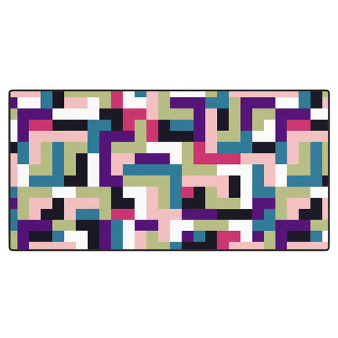 Marta Barragan Camarasa Boho Tetris PTT Desk Mat