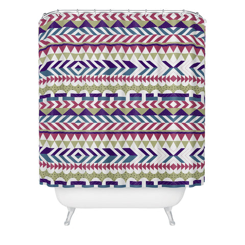 Marta Barragan Camarasa Boho tribal PTT Shower Curtain