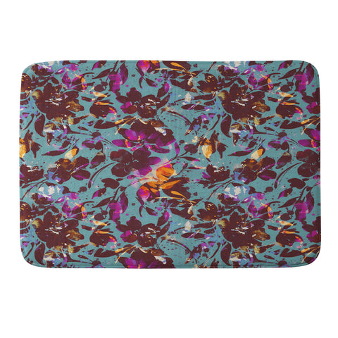 Marta Barragan Camarasa Bold Floral Expression Memory Foam Bath Mat