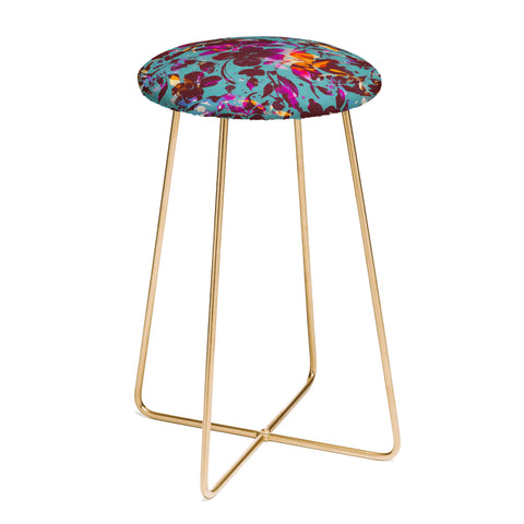 Marta Barragan Camarasa Bold Floral Expression Counter Stool