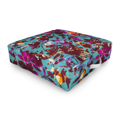 Marta Barragan Camarasa Bold Floral Expression Outdoor Floor Cushion
