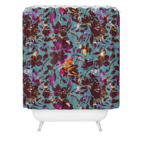 Marta Barragan Camarasa Bold Floral Expression Shower Curtain