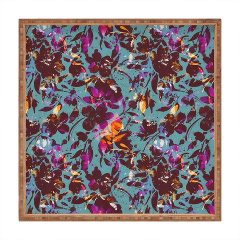 Marta Barragan Camarasa Bold Floral Expression Square Tray