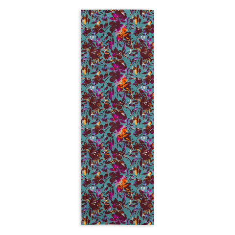 Marta Barragan Camarasa Bold Floral Expression Yoga Towel