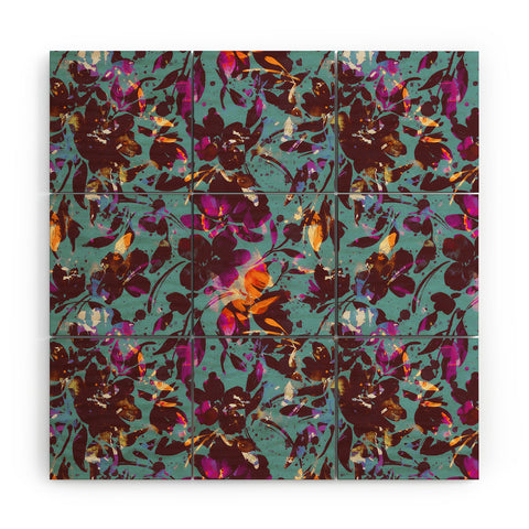 Marta Barragan Camarasa Bold Floral Expression Wood Wall Mural