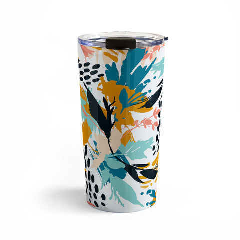 Marta Barragan Camarasa Botanical brushstrokes I Travel Mug