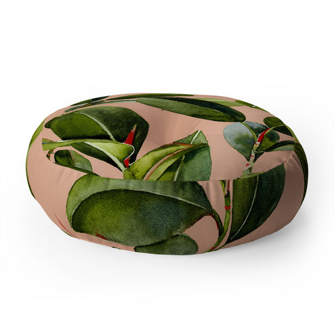 Marta Barragan Camarasa Botanical Collection 01 Floor Pillow Round