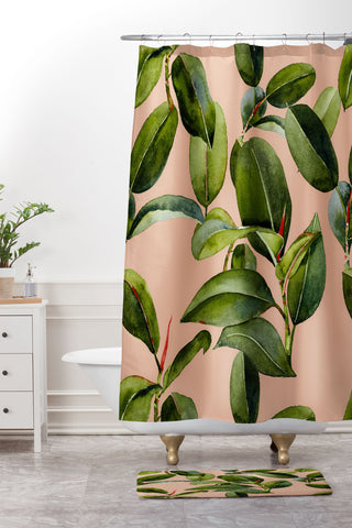 Marta Barragan Camarasa Botanical Collection 01 Shower Curtain And Mat