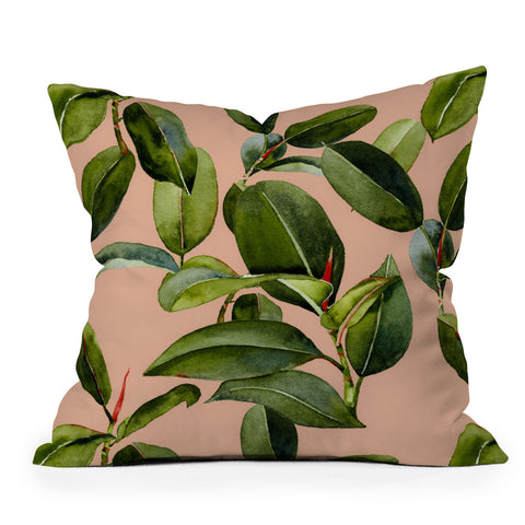 Marta Barragan Camarasa Botanical Collection 01 Outdoor Throw Pillow
