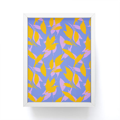 Marta Barragan Camarasa Botanical leaves simple LAV Framed Mini Art Print
