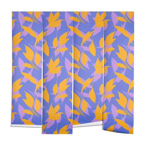 Marta Barragan Camarasa Botanical leaves simple LAV Wall Mural