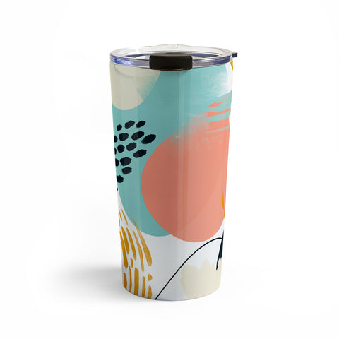 Marta Barragan Camarasa Brushstrokes abstract art Travel Mug