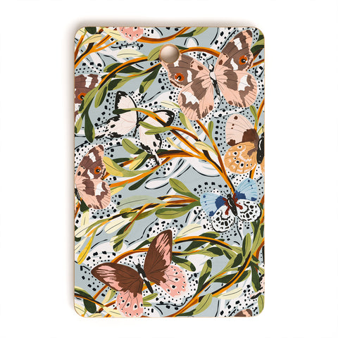 Marta Barragan Camarasa Butterflies in the meadow A Cutting Board Rectangle