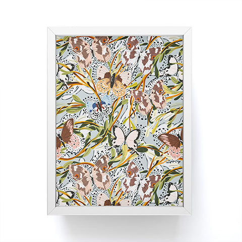 Marta Barragan Camarasa Butterflies in the meadow A Framed Mini Art Print