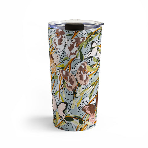 Marta Barragan Camarasa Butterflies in the meadow A Travel Mug