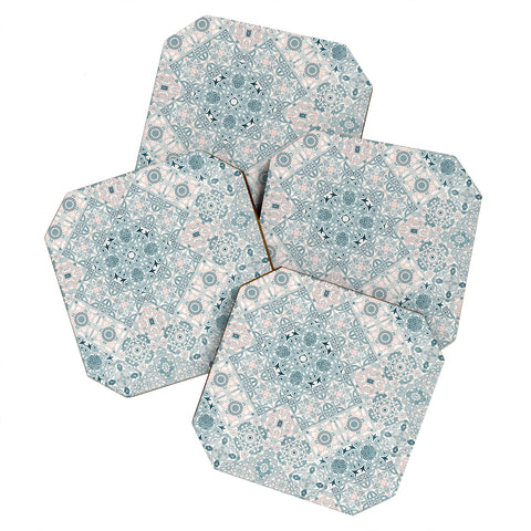 Marta Barragan Camarasa Ceramic tile patterns Coaster Set