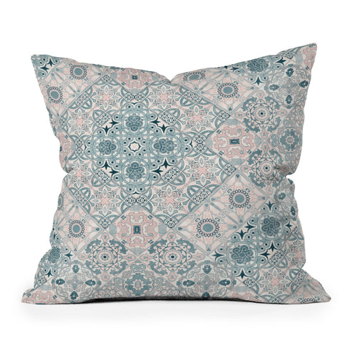 Marta Barragan Camarasa Ceramic tile patterns Outdoor Throw Pillow