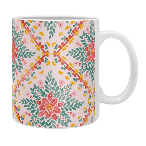 Marta Barragan Camarasa Chic Floral Geometry Coffee Mug