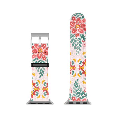 Marta Barragan Camarasa Chic Floral Geometry Apple Watch Band