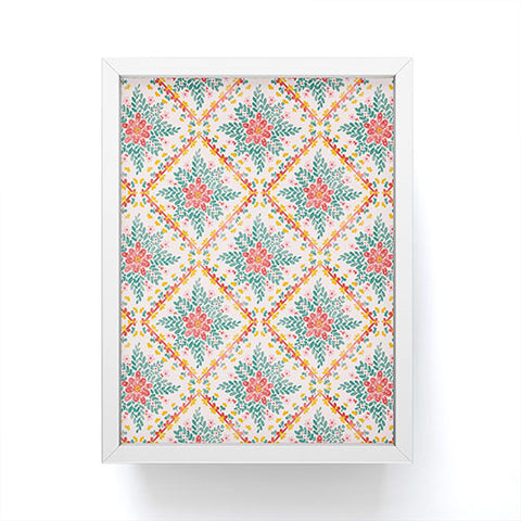 Marta Barragan Camarasa Chic Floral Geometry Framed Mini Art Print