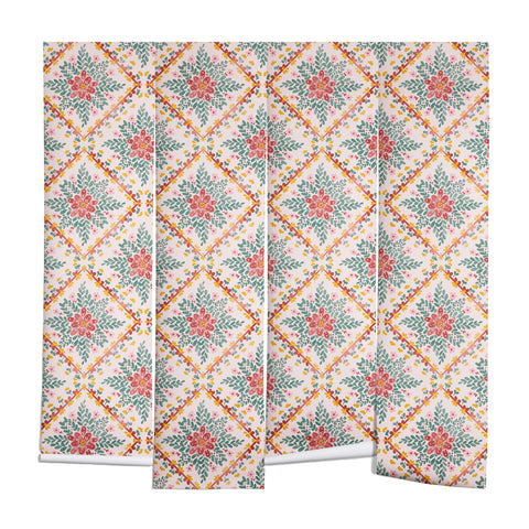 Marta Barragan Camarasa Chic Floral Geometry Wall Mural