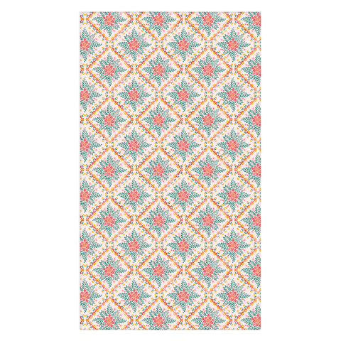 Marta Barragan Camarasa Chic Floral Geometry Tablecloth